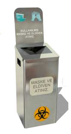 Mask and Gloves Medical Waste Box, 54 L