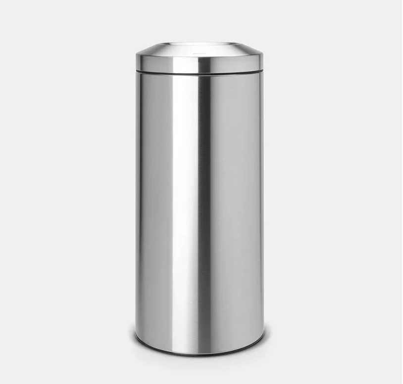 BRABANTIA Flame Guard Waste Paper Bin - Matt Steel 30 LT