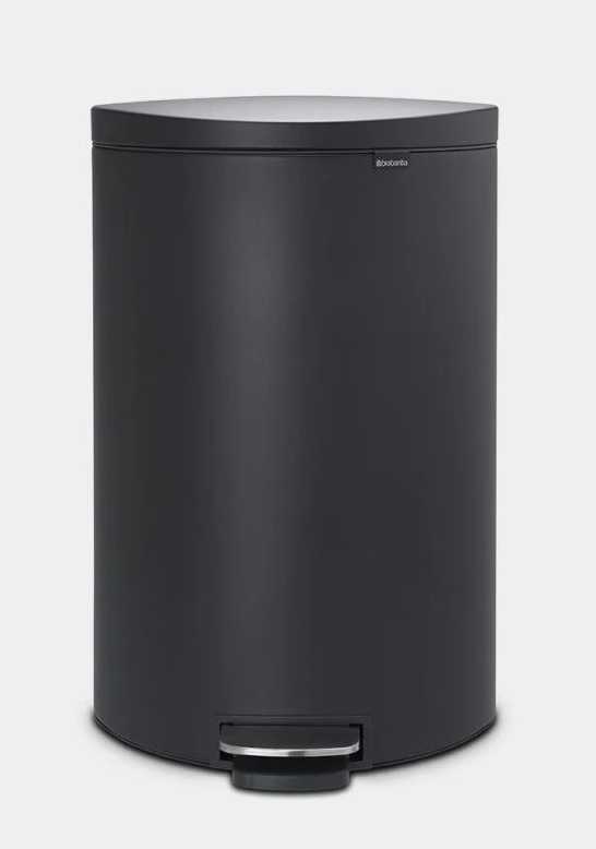 BRABANTIA Pedal Bin Flatback Plus - Mineral Infinite Grey 40 LT