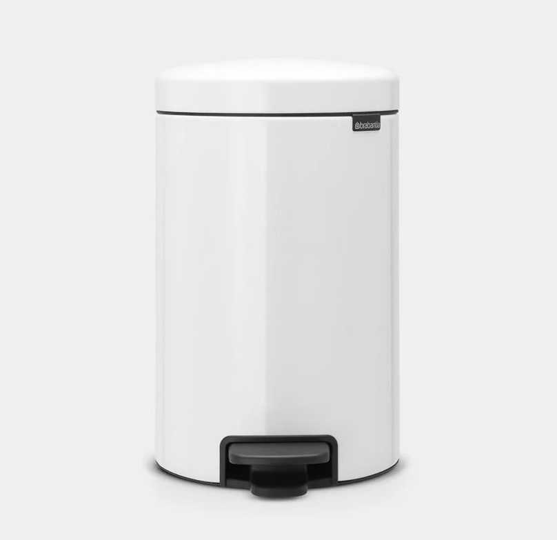 BRABANTIA Newicon Pedal Bin - White 12 LT