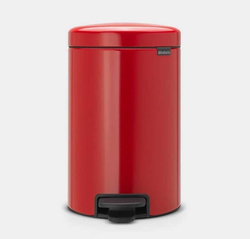 BRABANTIA  Newicon Pedal Bin - Passion Red 12 LT