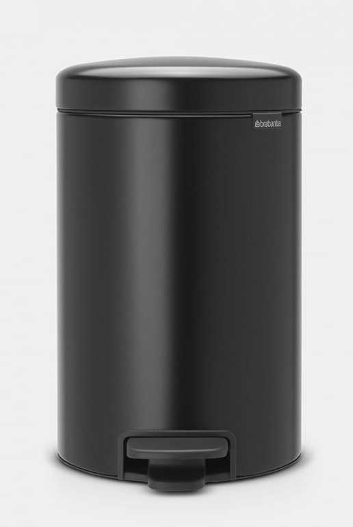 BRABANTIA Newicon Pedal Bin -  Matt Black 12 LT