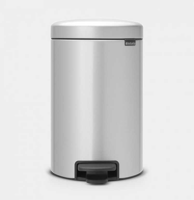 BRABANTIA  Newicon Pedal Bin - Metallic Grey 12 LT