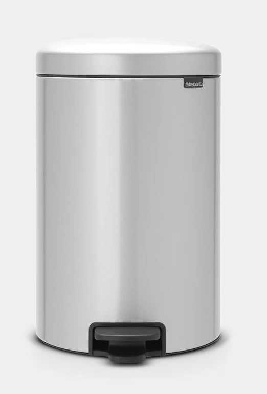 BRABANTIA Newicon Pedal Bin - Metallic Grey 20 LT