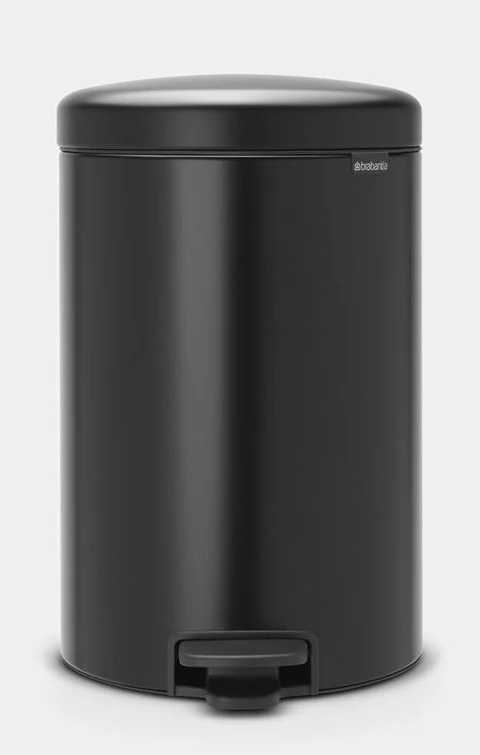 BRABANTIA Newicon Pedal Bin - Matt Black 20 LT