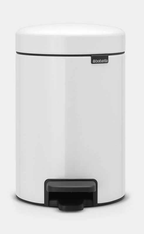 BRABANTIA Newicon Pedal Bin - White 3 LT