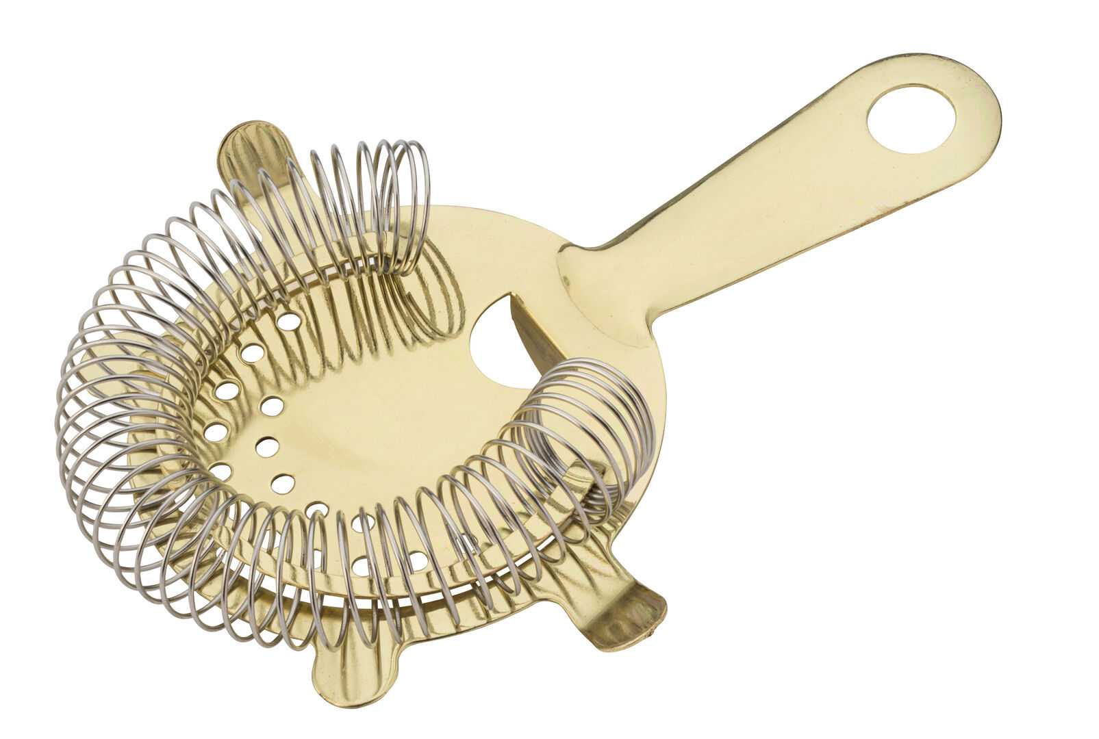 UTOPIA Gold Cocktail Strainer 4 Prong