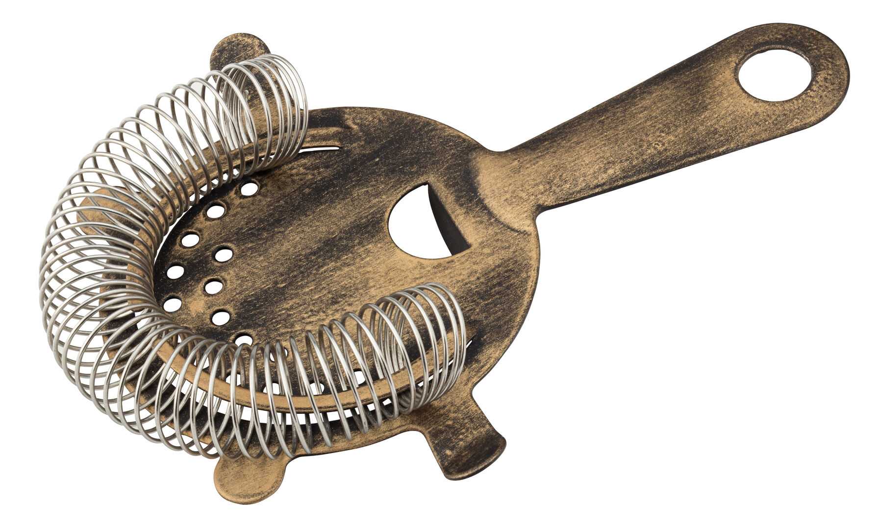 UTOPIA Vintage Copper Cocktail Strainer - 4 Prong