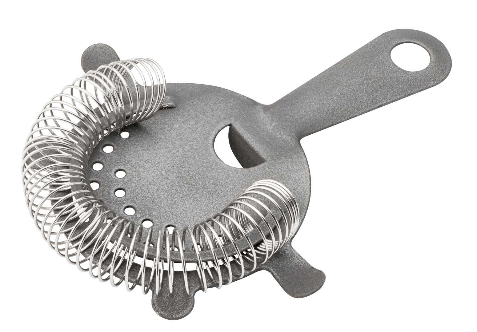 UTOPIA Matt Pewter Effect Cocktail Strainer - 4 Prong