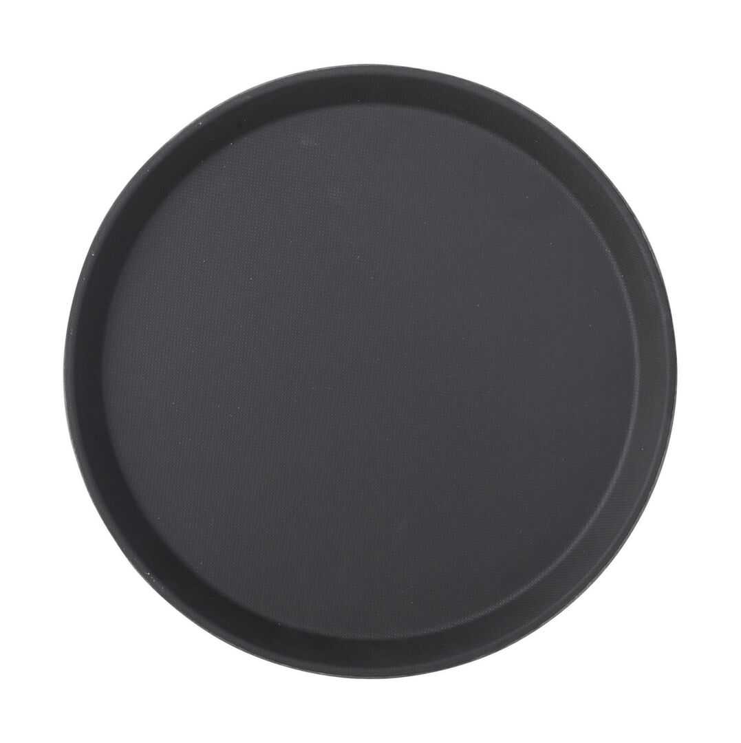 UTOPIA Black Non Slip Tray Round 11` (28cm)