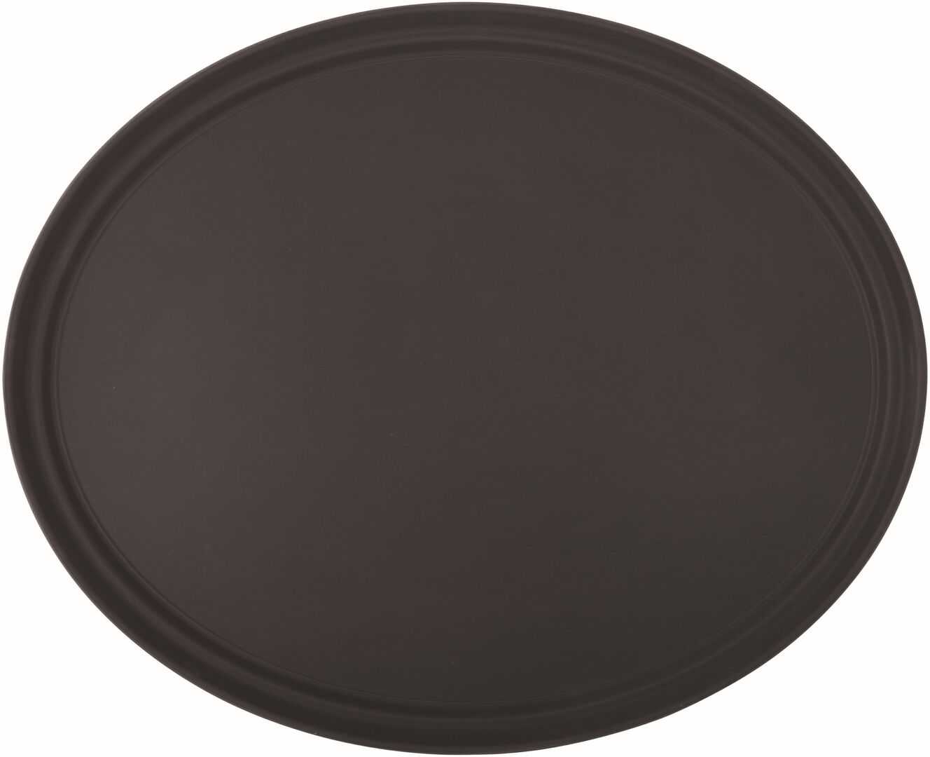 UTOPIA Black Non Slip Tray Oval 27 x 22` (68.5 x 56.5cm)