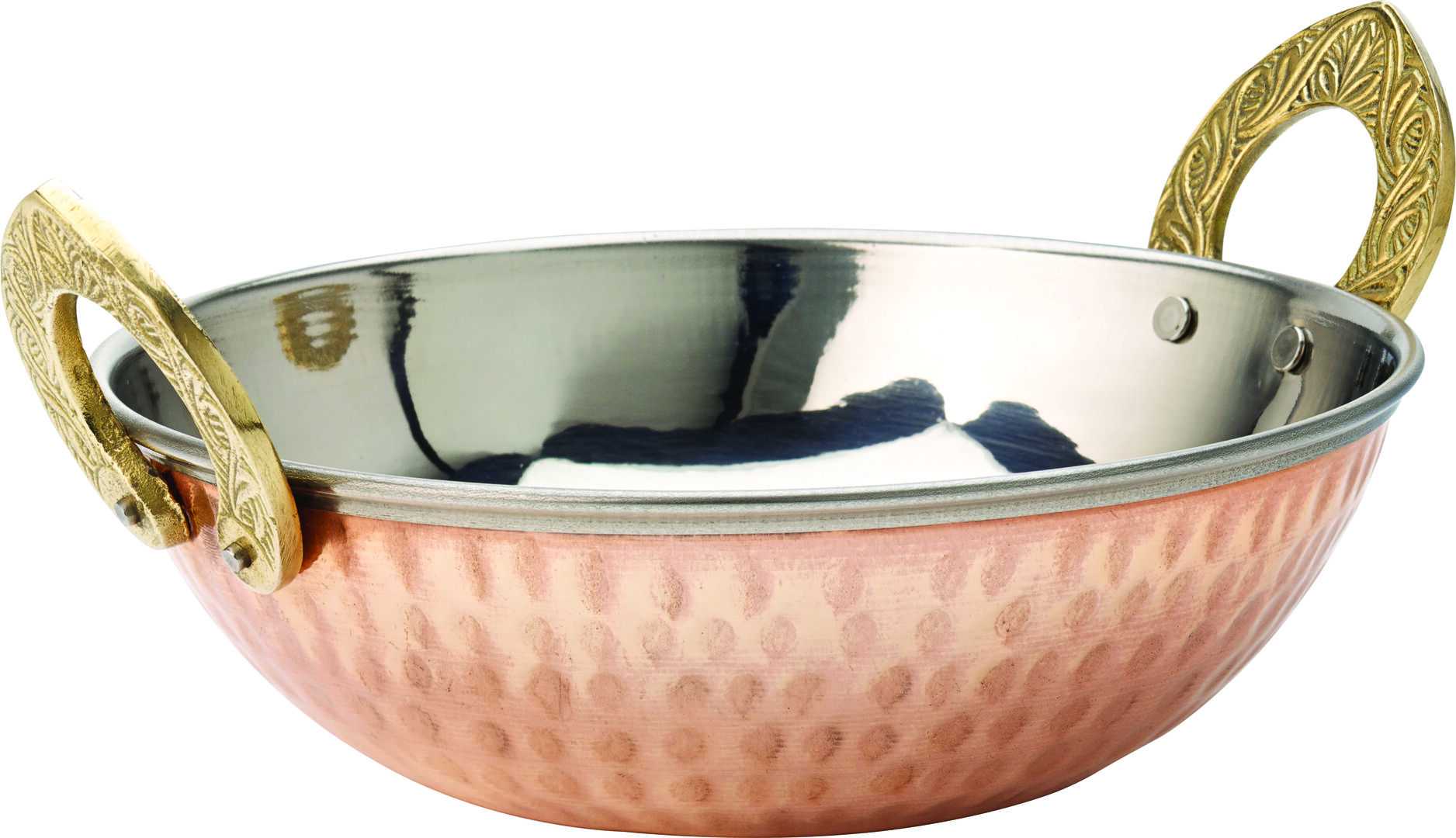 UTOPIA Copper Kadai Dish 6.5` (16.5cm) 24.25oz (69cl)