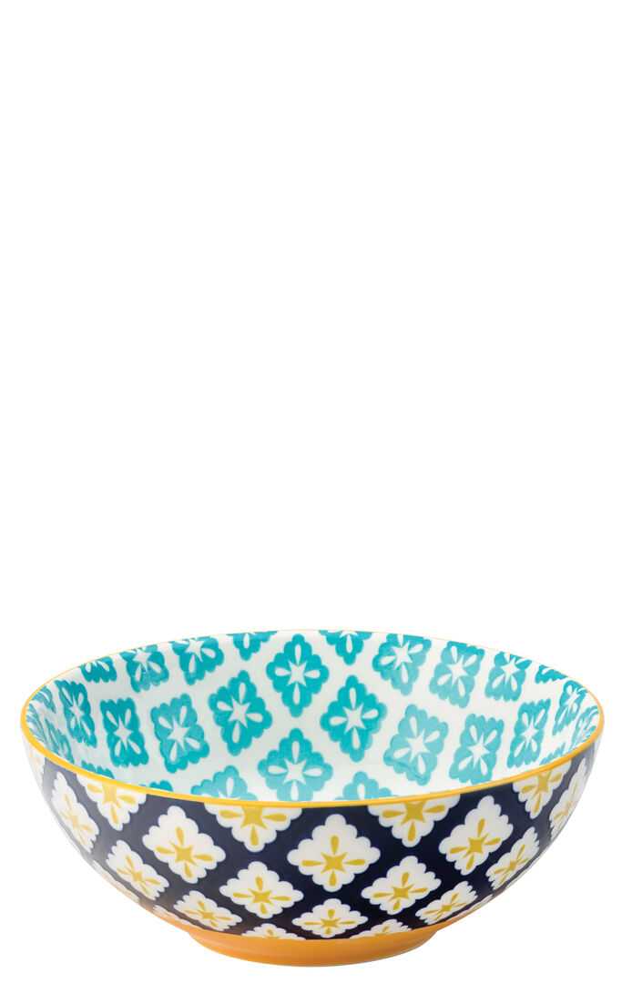 UTOPIA Cadiz Blue & Yellow Bowl 6.3` (16cm)