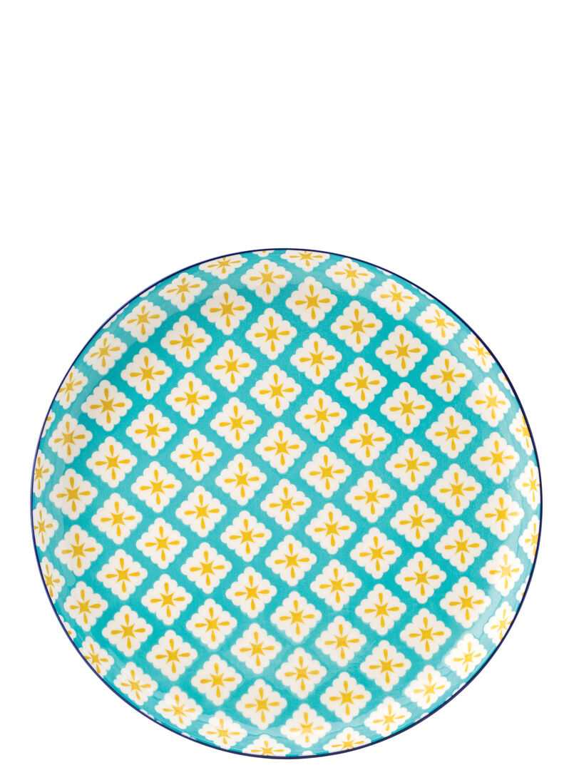 UTOPIA Cadiz Blue & Yellow Plate 10.5` (27cm)