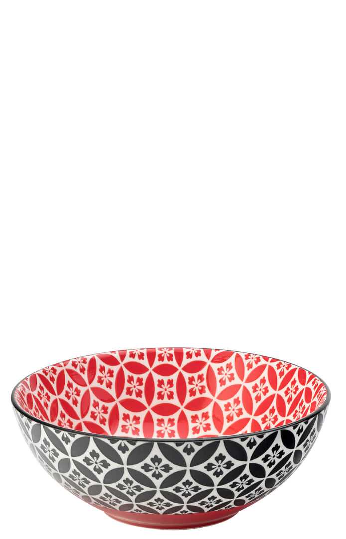 UTOPIA Cadiz Red & Black Bowl 6.3` (16cm)