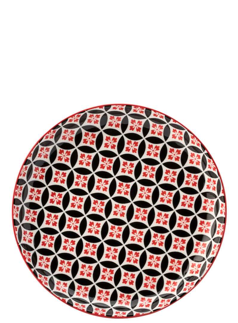 UTOPIA Cadiz Red & Black Plate 8` (20cm)