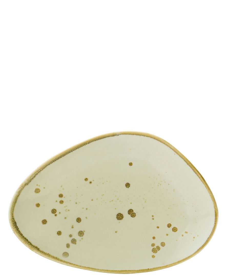 UTOPIA Earth Linen Oblong Plate 10` (25.5cm)