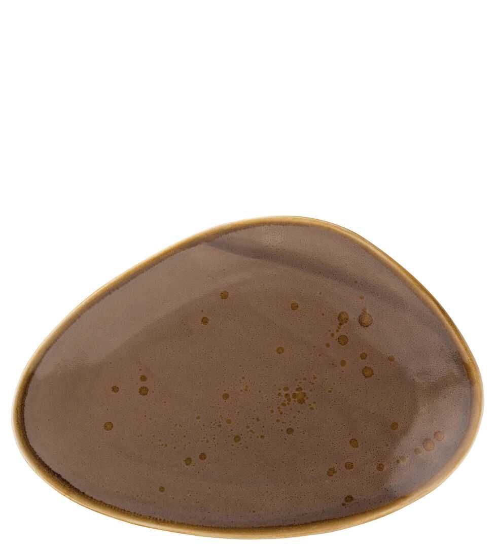 UTOPIA Earth Mocha Oblong Plate 11.5` (29cm)