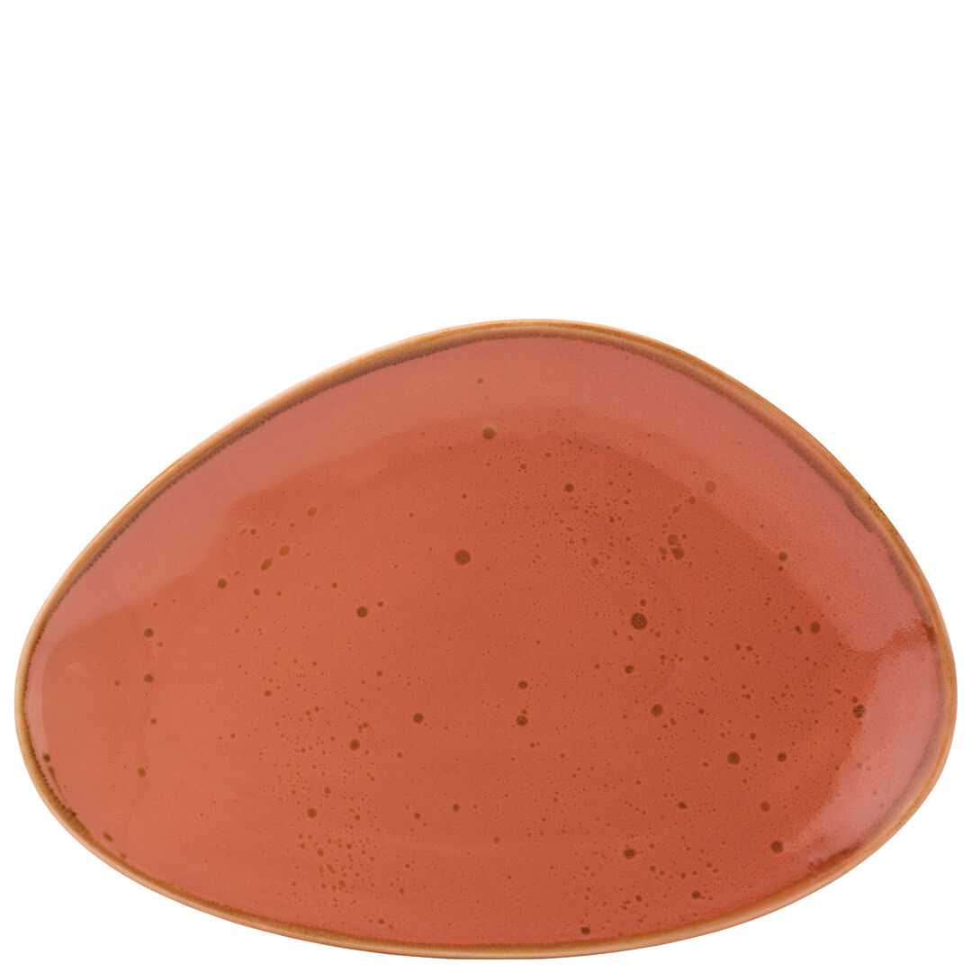 UTOPIA Earth Cinnamon Oblong Plate 14` (35.5cm)
