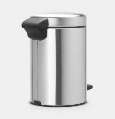 BRABANTIA Newicon Pedal Bin - Matt Steel Fingerprint Proof 3 LT