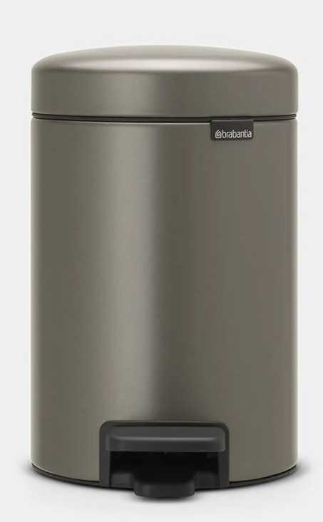 BRABANTIA Newicon Pedal Bin - Platinum 3 LT