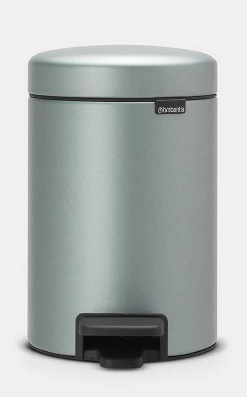 BRABANTIA Newicon Pedal Bin -  Metallic Mint 3 LT