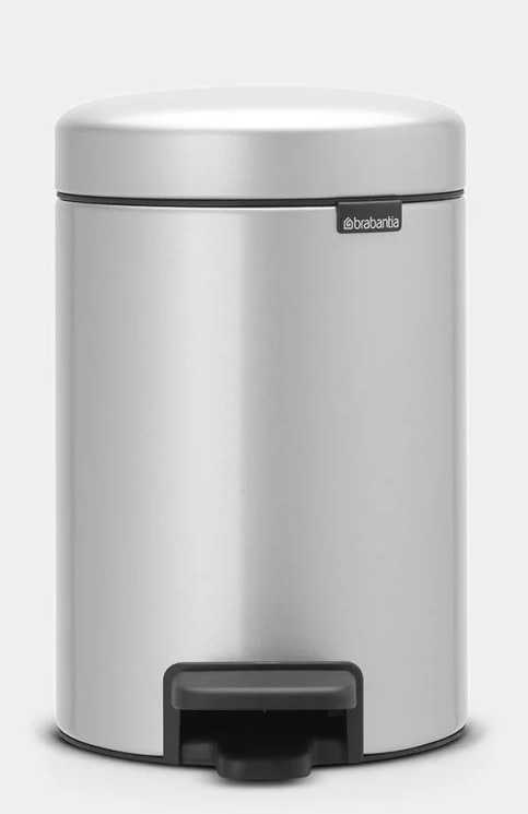 BRABANTIA  Newicon Pedal Bin - Metallic Grey 3 LT