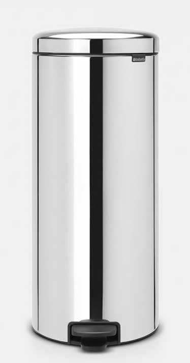 BRABANTIA Newicon Pedal Bin - Brilliant Steel 30 LT