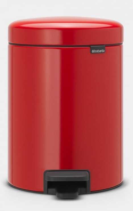 BRABANTIA Newicon Pedal Bin - Passion Red 5 LT