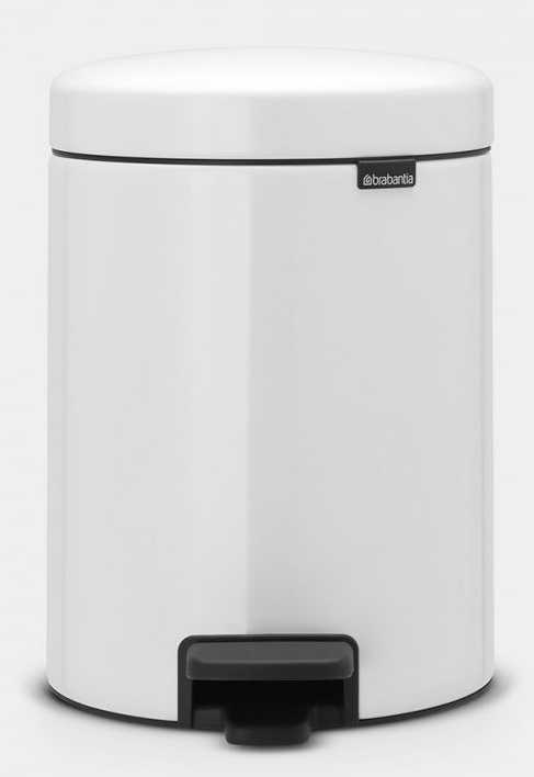 BRABANTIA  Newicon Pedal Bin - White 5 LT