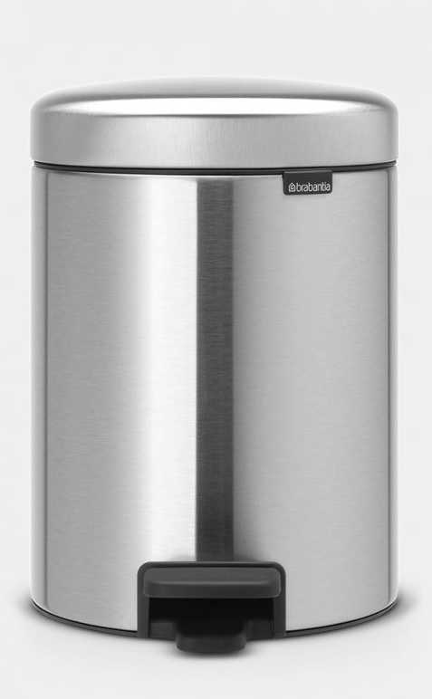 BRABANTIA  Newicon Pedal Bin - Matt Steel 5 LT