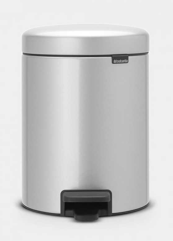 BRABANTIA Newicon Pedal Bin - Metallic Grey 5 LT