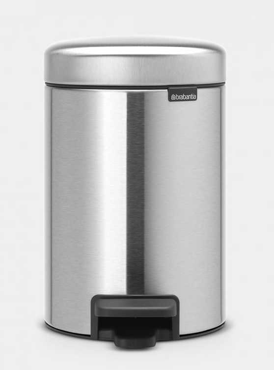 BRABANTIA Newicon Pedal Bin - Matt Steel 3 LT