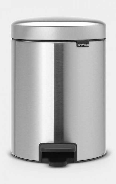 BRABANTIA Newicon Pedal Bin - Matt Steel 5 LT
