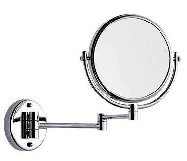 WATERBURY Adjustable Round Shaving/Make Up Mirror Non-Illuminated