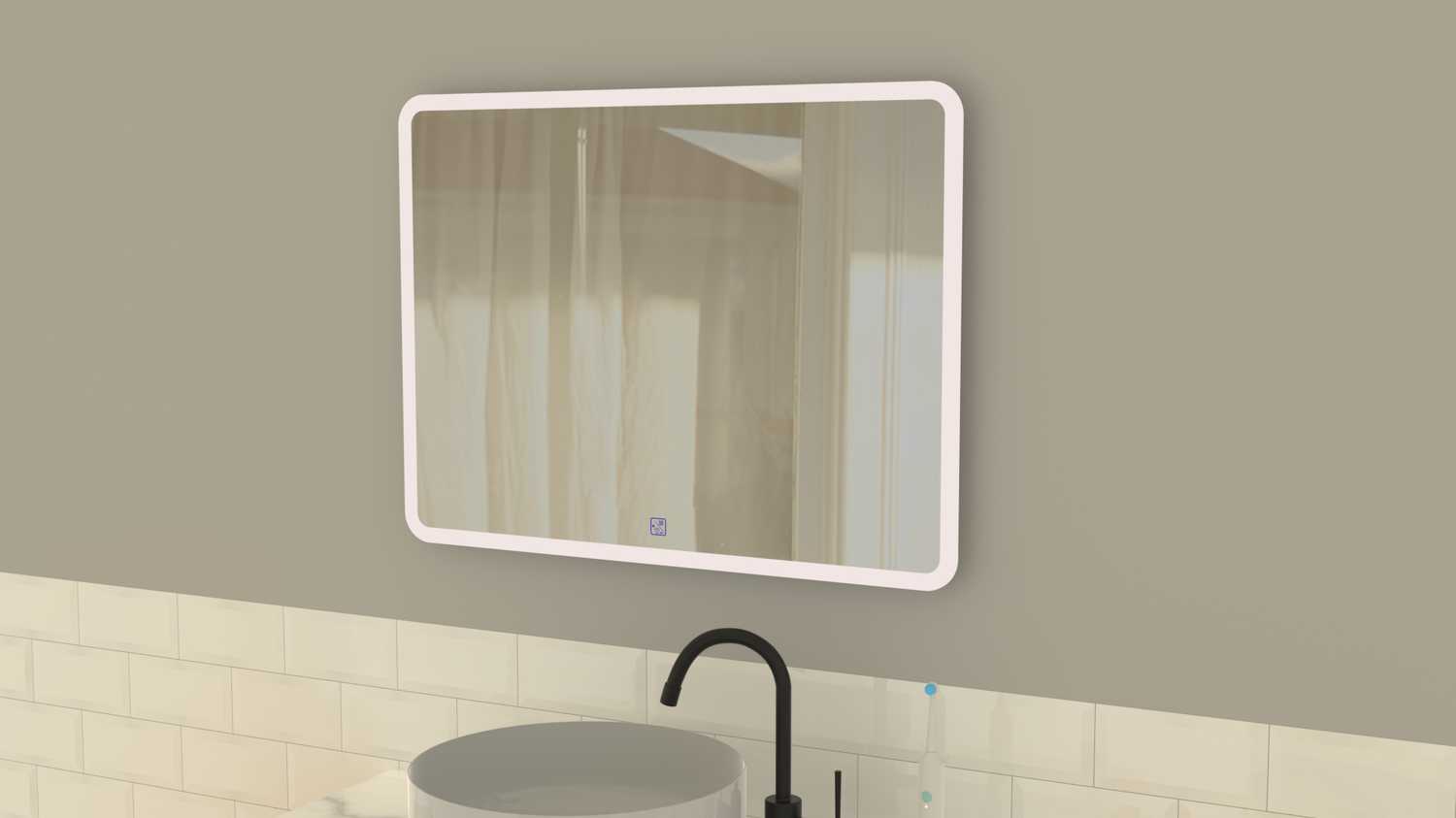 WATERBURY Dikdörtgen LED Ayna