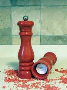 Arthur Krupp Acrylic Shiny Red Salt/Pepper Mill