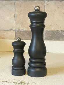 Arthur Krupp Acrylic Matte Black Salt/Pepper Mill