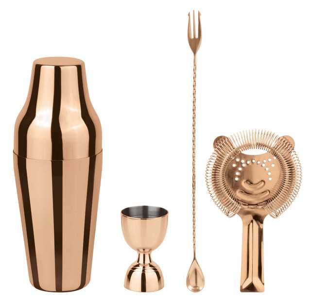 PADERNO Mixology Set 4 Pcs Parisian, Copper