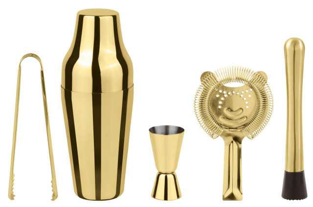 PADERNO Mixology Set 5 Pcs Parisian, Gold