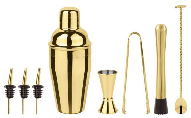 PADERNO Mixology Set 8 Pcs Cobbler, Gold