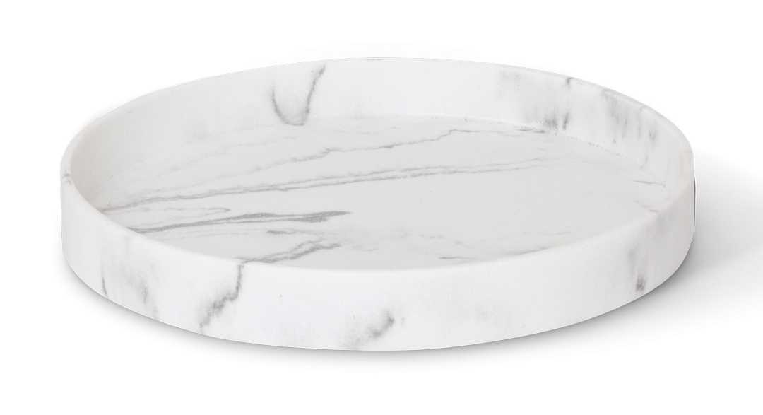 BENTLEY Ibu Medium White Marble Amenity Tray