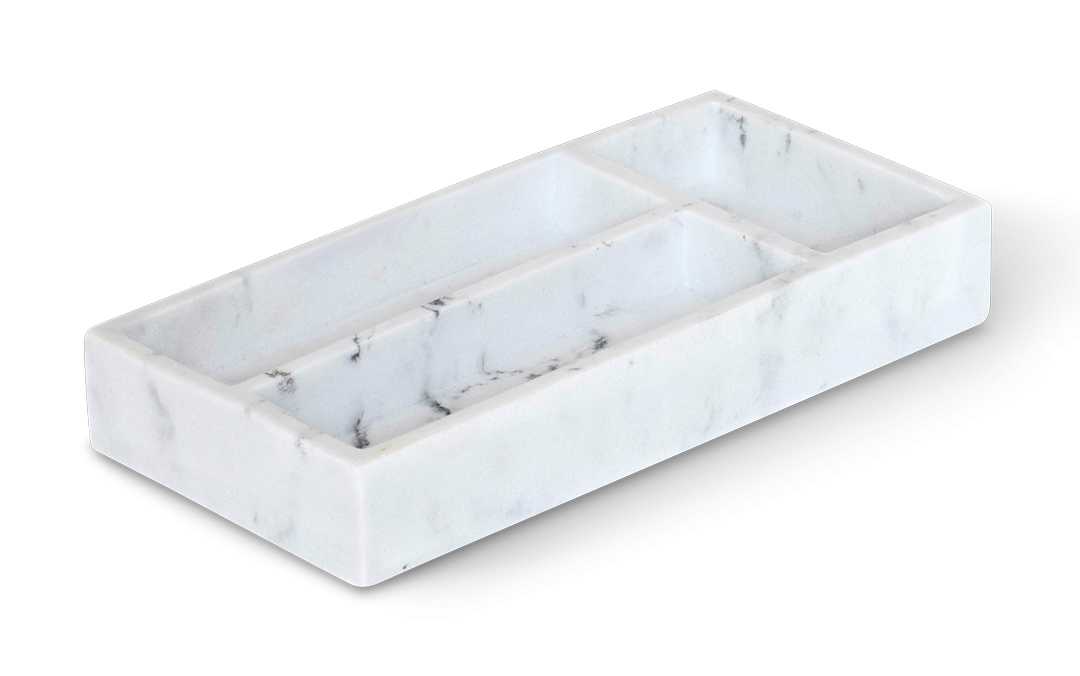 BENTLEY Ipala Amenity Tray White Marble