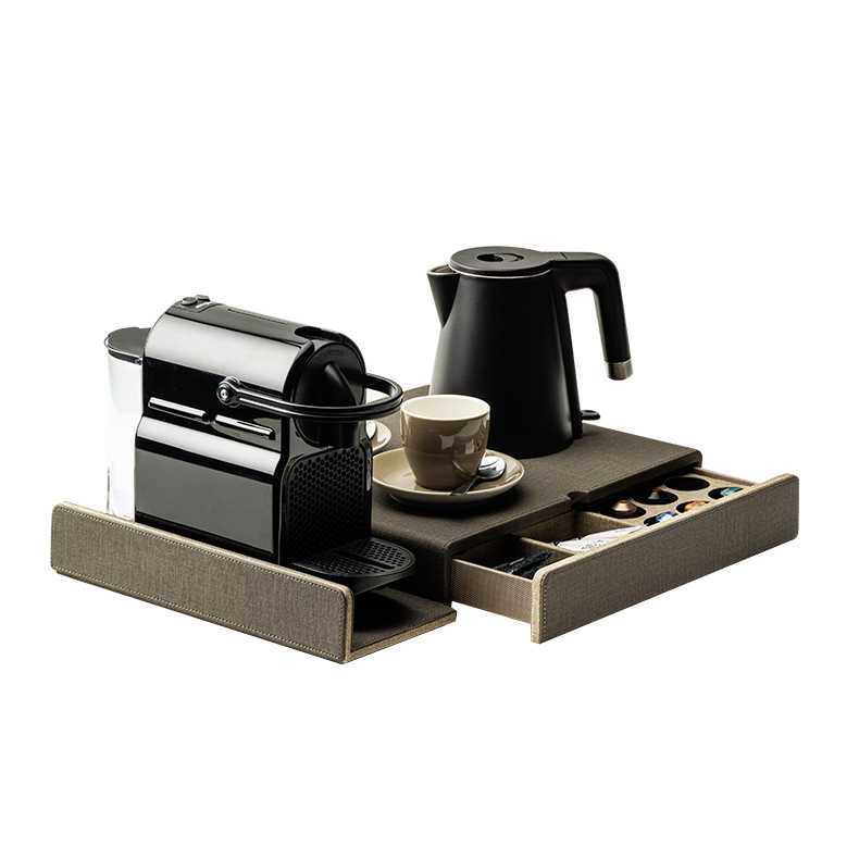 CROWN INTERNATIONAL Clark Nespresso Welcome Tray with Drawer 