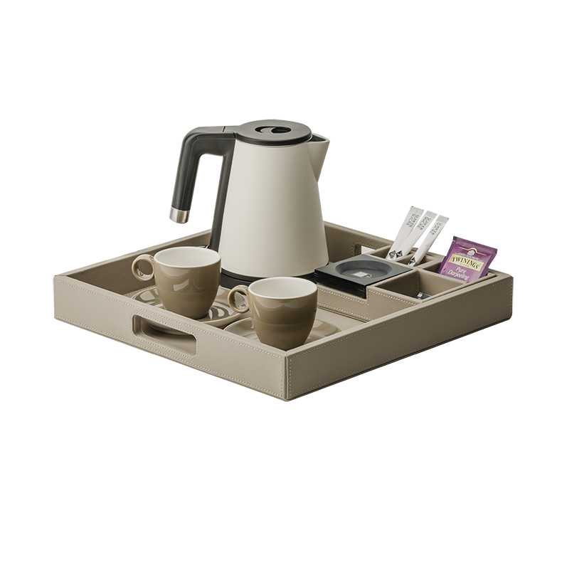 CROWN INTERNATIONAL Cortes Welcome Tray, Condiment Box & Teabag Dish