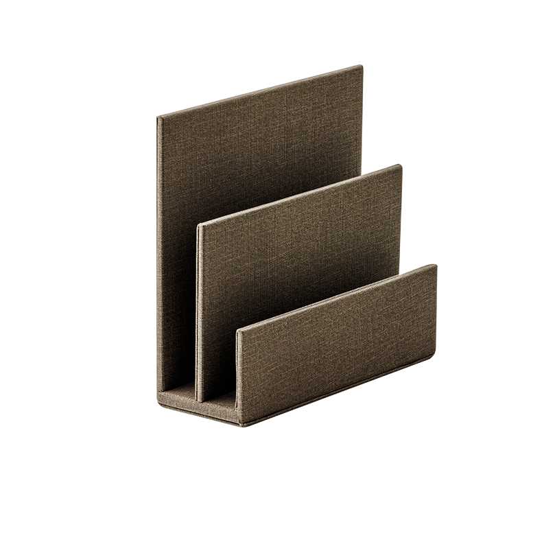 CROWN INTERNATIONAL Brochure Stand, Brown