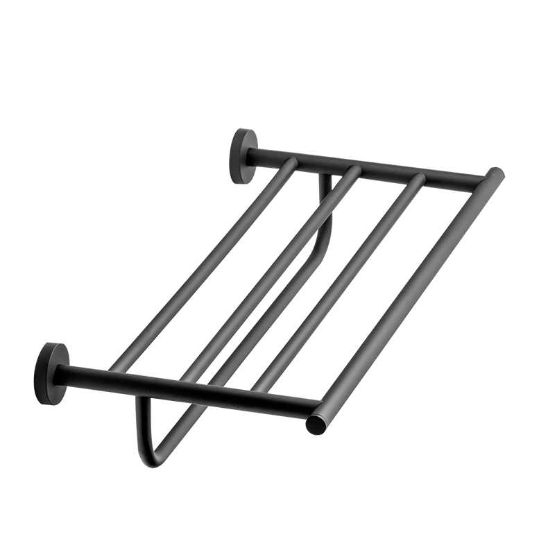 CROWN INTERNATIONAL Aveto Black Towel Rack