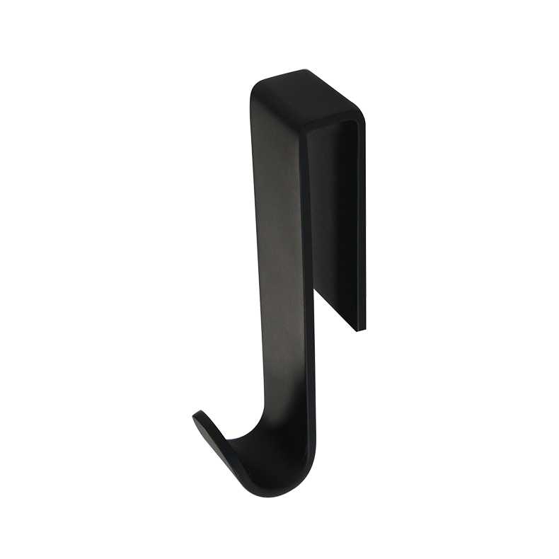 CROWN INTERNATIONAL Aveto Black Towel Hook for Glass
