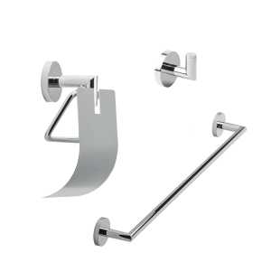 CROWN INTERNATIONAL Isere Chrome Bathroom Set