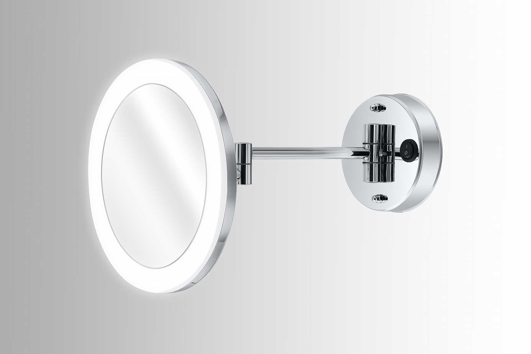 Guestinhouse Crystal LED Wall-Mounted Movable Vanity Mirror